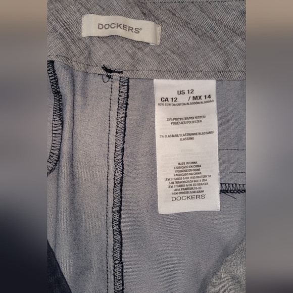 DOCKERS Woman Shorts Navy Blue - Picture 3 of 3